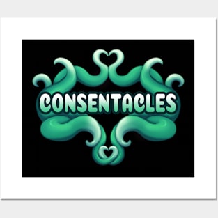 Green Consentacles Posters and Art